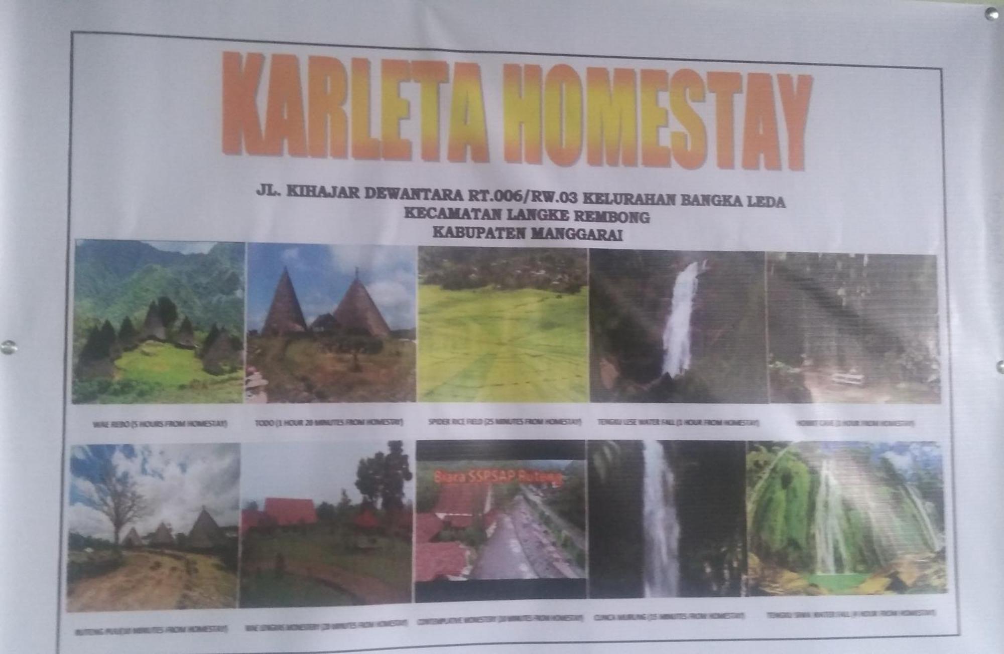 Karleta Homestay Ruteng Εξωτερικό φωτογραφία